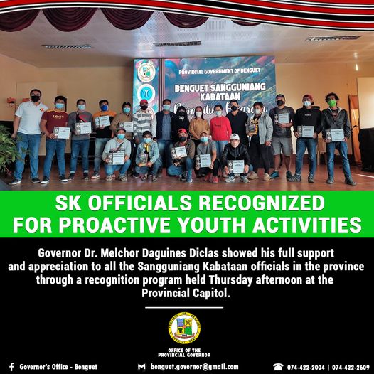 December 17, 2021 - SK Officials Recognized for Proactive Youth Activities