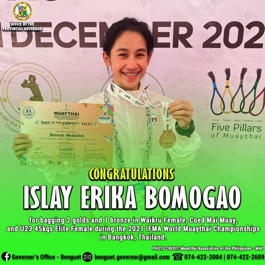 December 3, 2021 - Congratulations Islay Erika Bomogao!