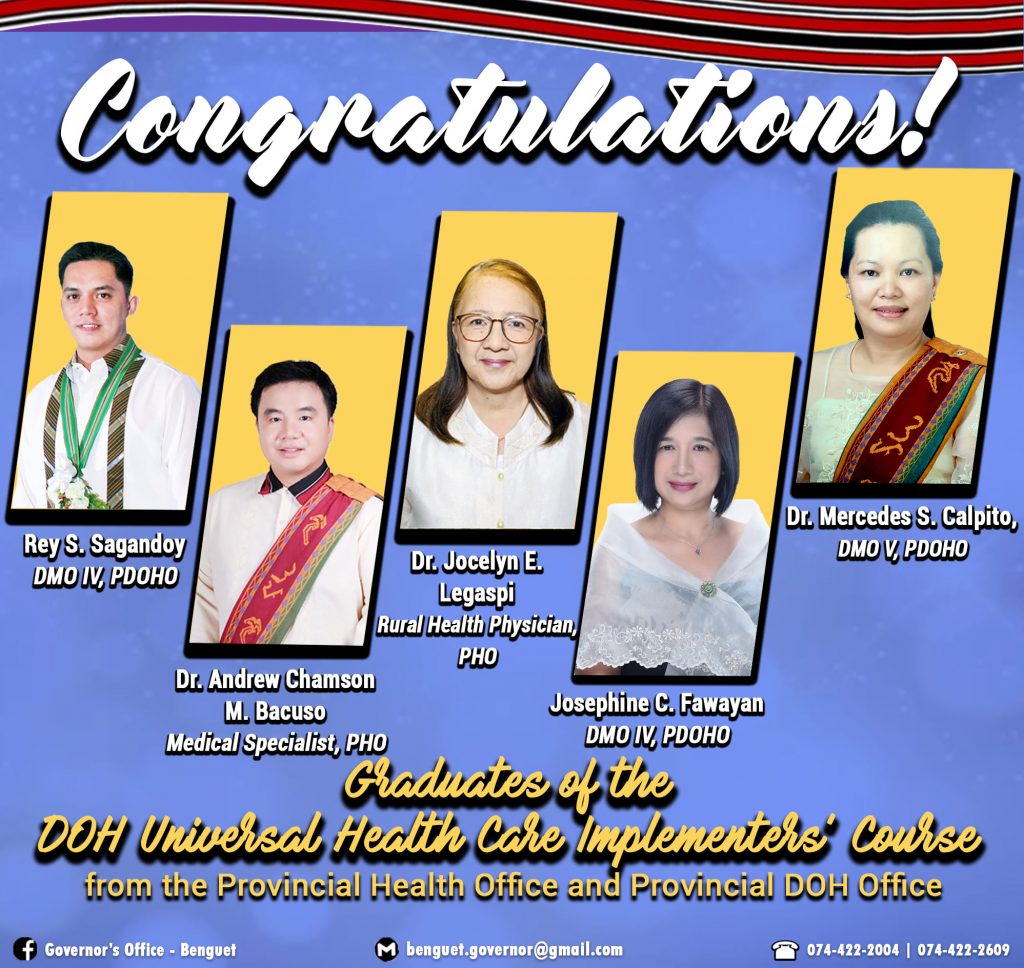 January 6, 2022 - Congratulations to the Graduates of the DOH Universal Health Care Implementers Course