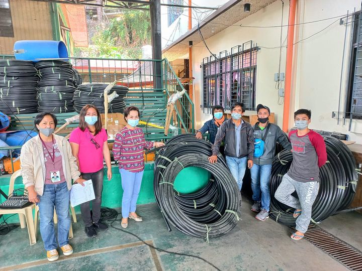May 29, 2022 - 15 rolls of hose donated to Barangay Kamog in Sablan